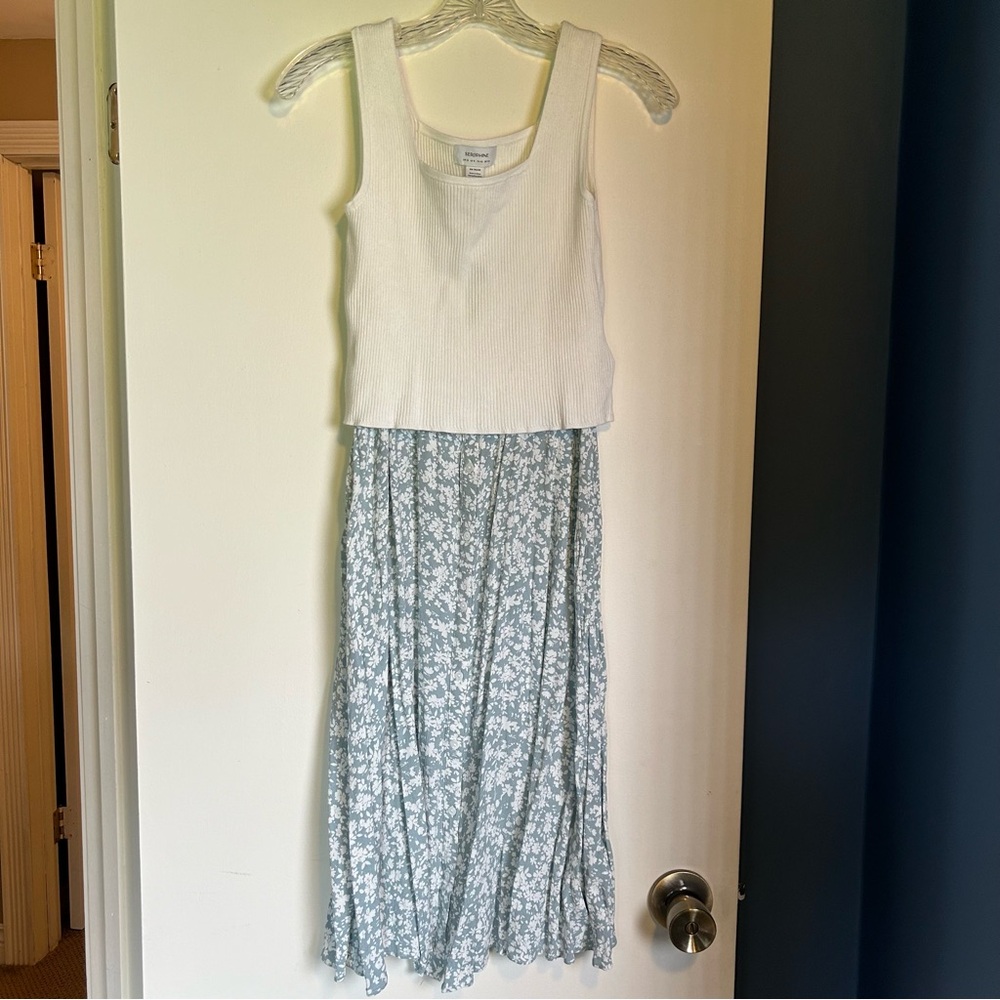Seraphine Maternity Blue Floral Dress 8